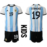 Maglie da calcio Argentina Nicolas Otamendi #19 Prima Maglia Bambino Mondiali 2022 Manica Corta (+ Pantaloni corti)